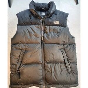 The North Face 700 Goose Down Puffer Vest Black Size Medium Nuptse